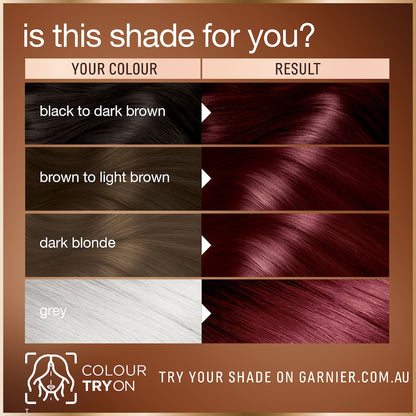Garnier Good Permanent Hair Colour 6.6 Pomegranate Red Each