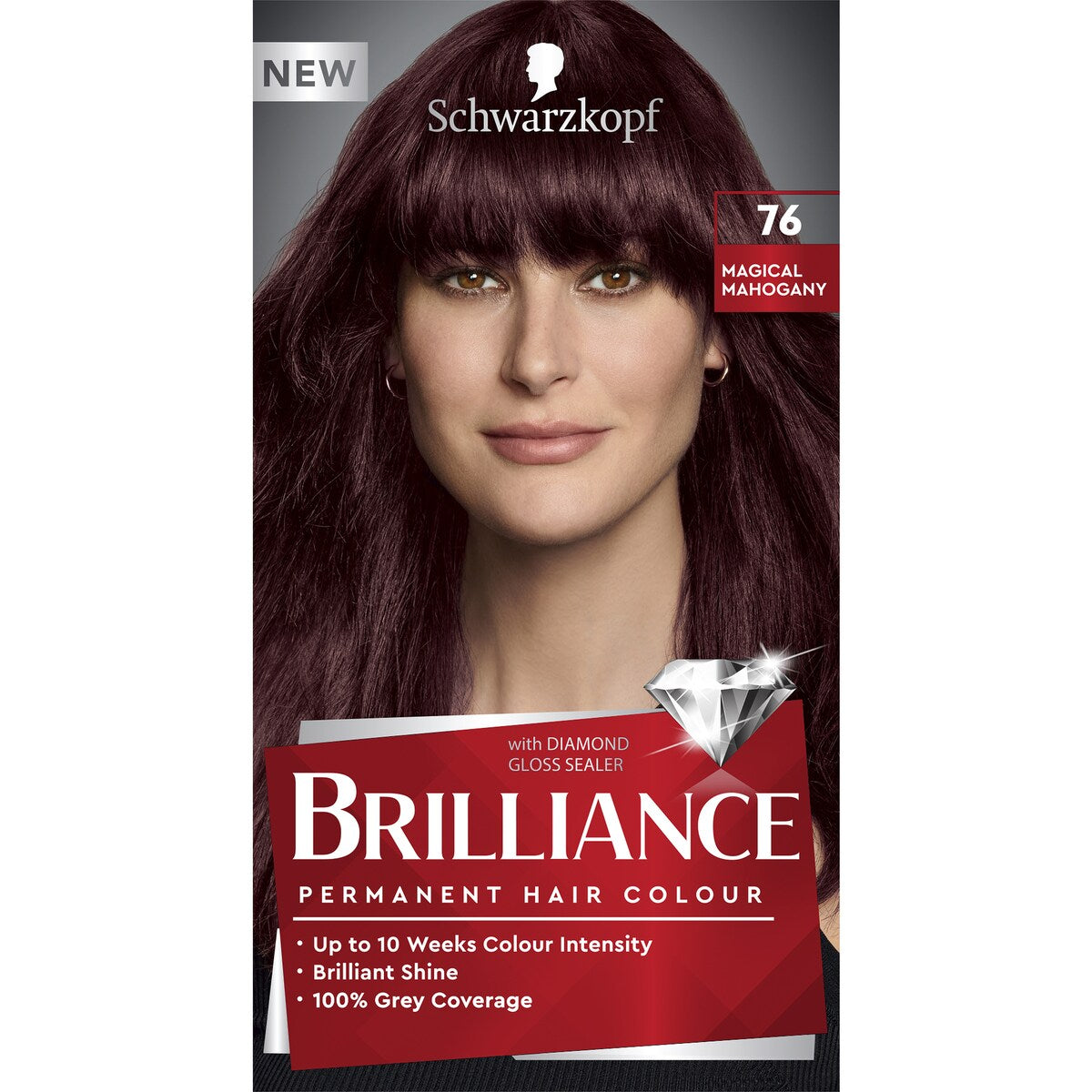 Schwarzkopf Brilliance Red Hair Dye 76 Magical Mahogany Hair Colour each