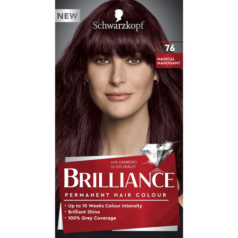 Schwarzkopf Brilliance Red Hair Dye 76 Magical Mahogany Hair Colour each