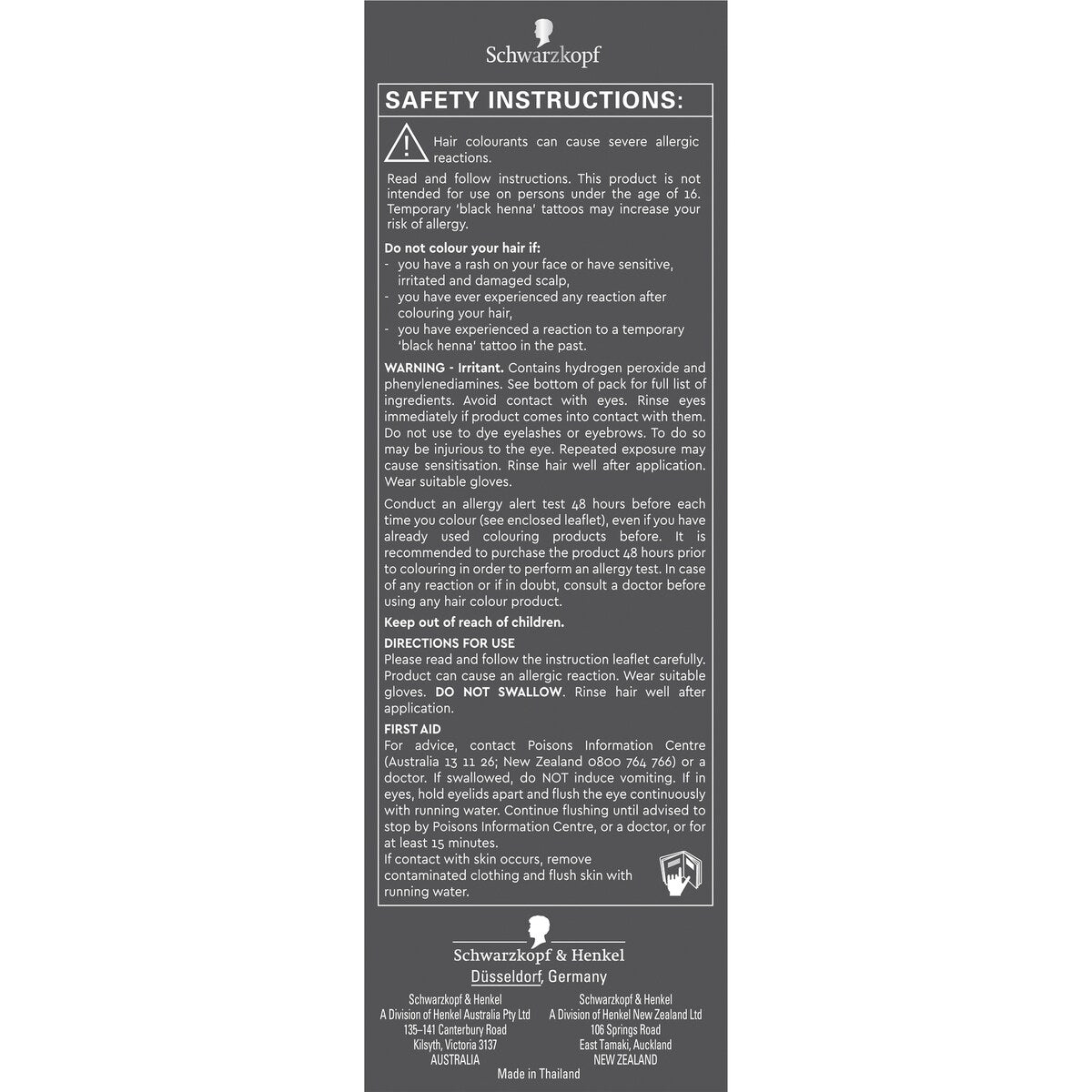 Schwarzkopf Brilliance Red Hair Dye 76 Magical Mahogany Hair Colour each