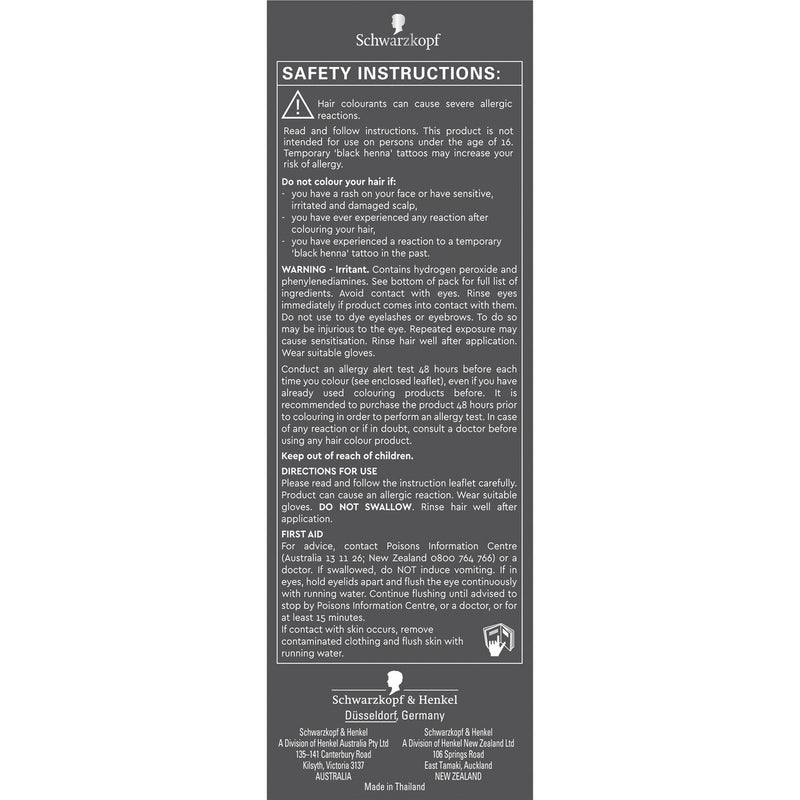 Schwarzkopf Brilliance Red Hair Dye 76 Magical Mahogany Hair Colour each