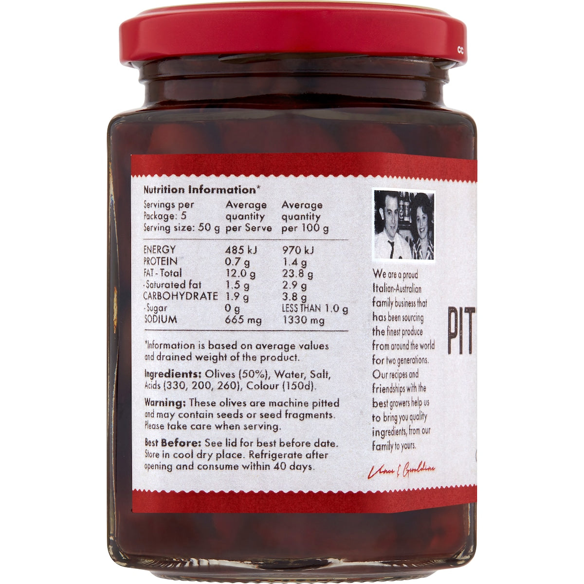 Sandhurst Pitted Kalamata Olives 300g