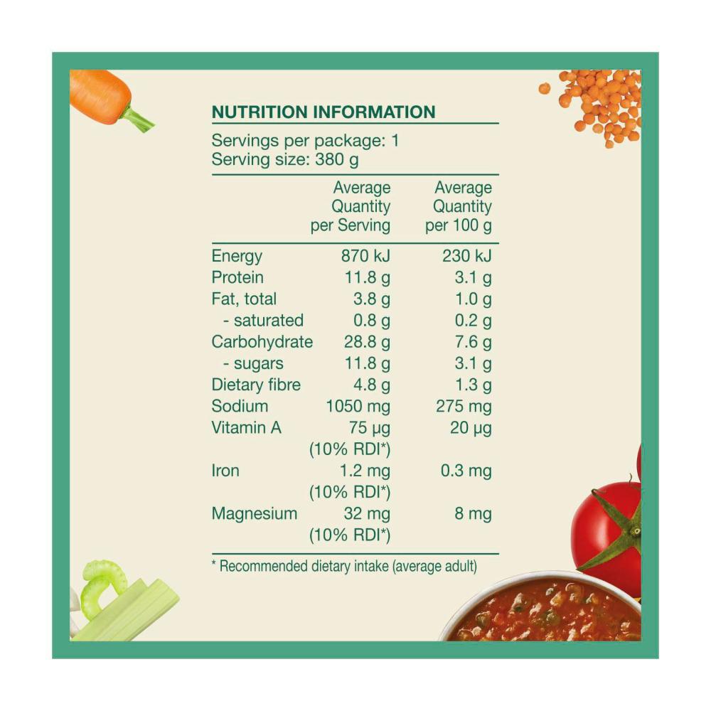 Heinz Eat Well Soup Tomato & Vegetable Soup Pouch - 380g