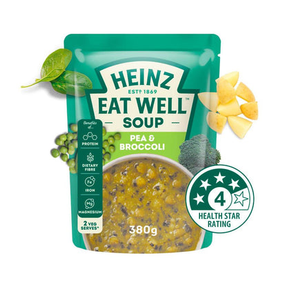Heinz Eat Well Pea & Broccoli Soup Pouch - 380g