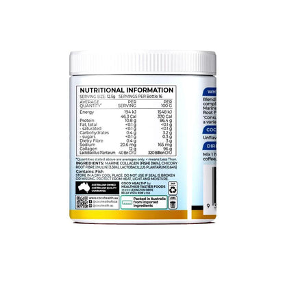 Coco Earth Powder Marine Collagen + Pre & Probiotics - 200g