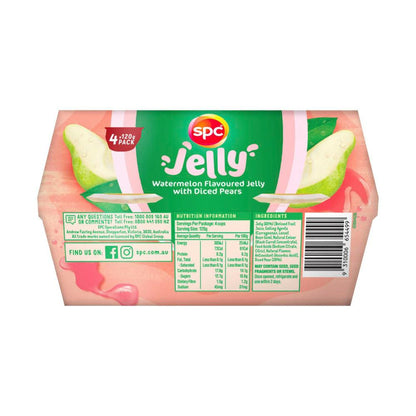 SPC Watermelon Flavoured Jelly With Diced Pears 4x120g - 4 Pack