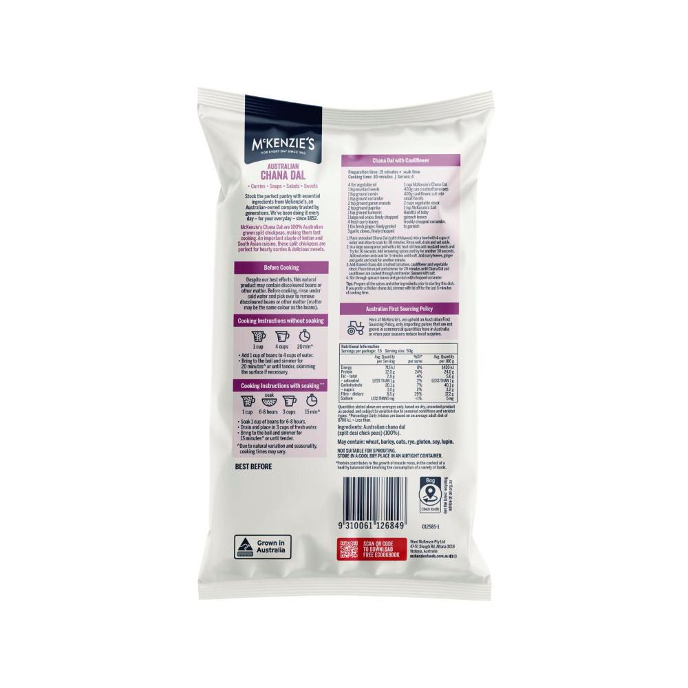 Mckenzie's Chana Dal - 375g