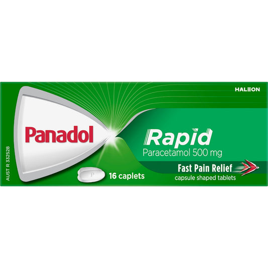 Panadol Rapid For Fast Pain Relief With Paracetamol 500mg 16 Pack