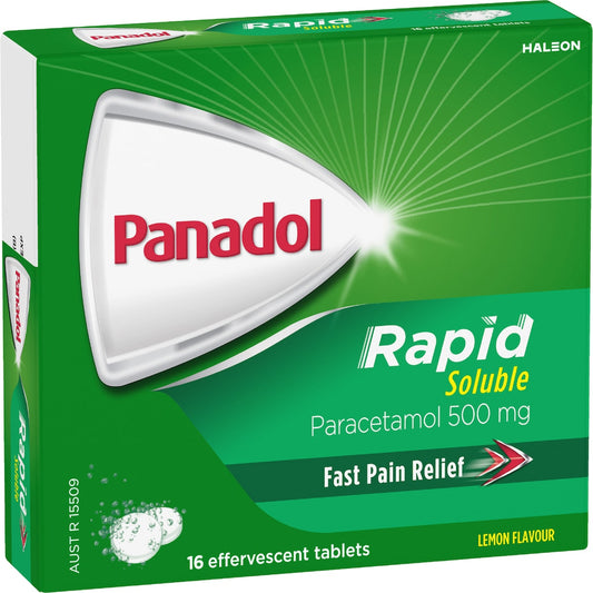 Panadol Rapid Soluble With Paracetamol 500mg 16 Pack