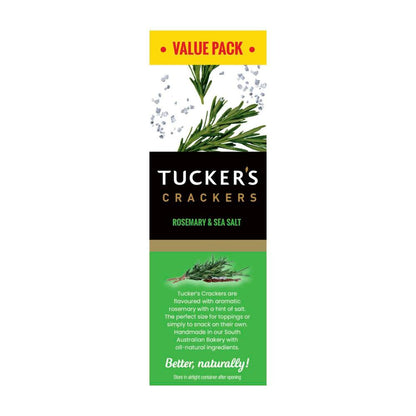 Tuckers Multi Fibre Snacks Rosemary & Sea Salt - 150g