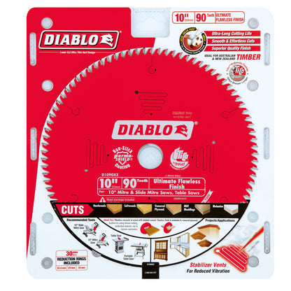 Diablo Circular Saw Blade - 254mm - 90T