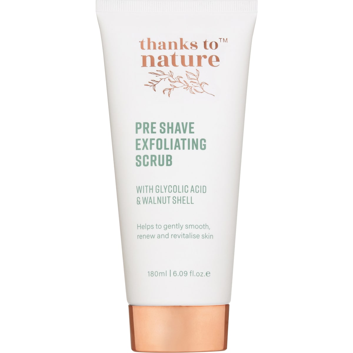 Thanks To Nature Pre-Shave Exfoliating Scrub 180mL