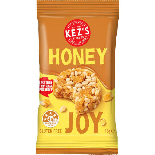 Kez's Kitchen Gluten Free Honey Joys 18g Each