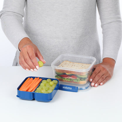 Sistema To Go Rectangle Stax Food Container Assorted 1.15l Each