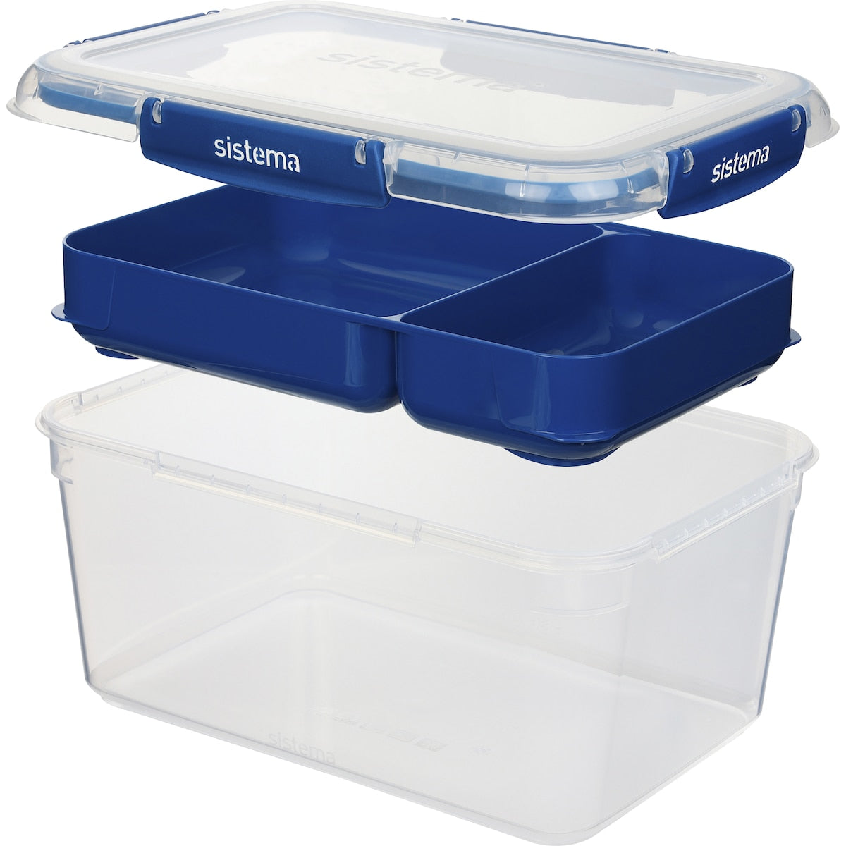 Sistema To Go Rectangle Stax Food Container Assorted 2.2l Each