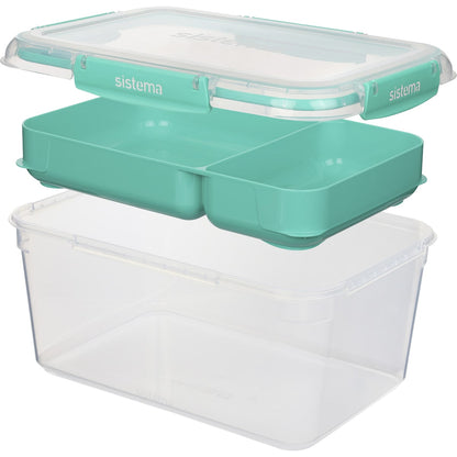 Sistema To Go Rectangle Stax Food Container Assorted 2.2l Each