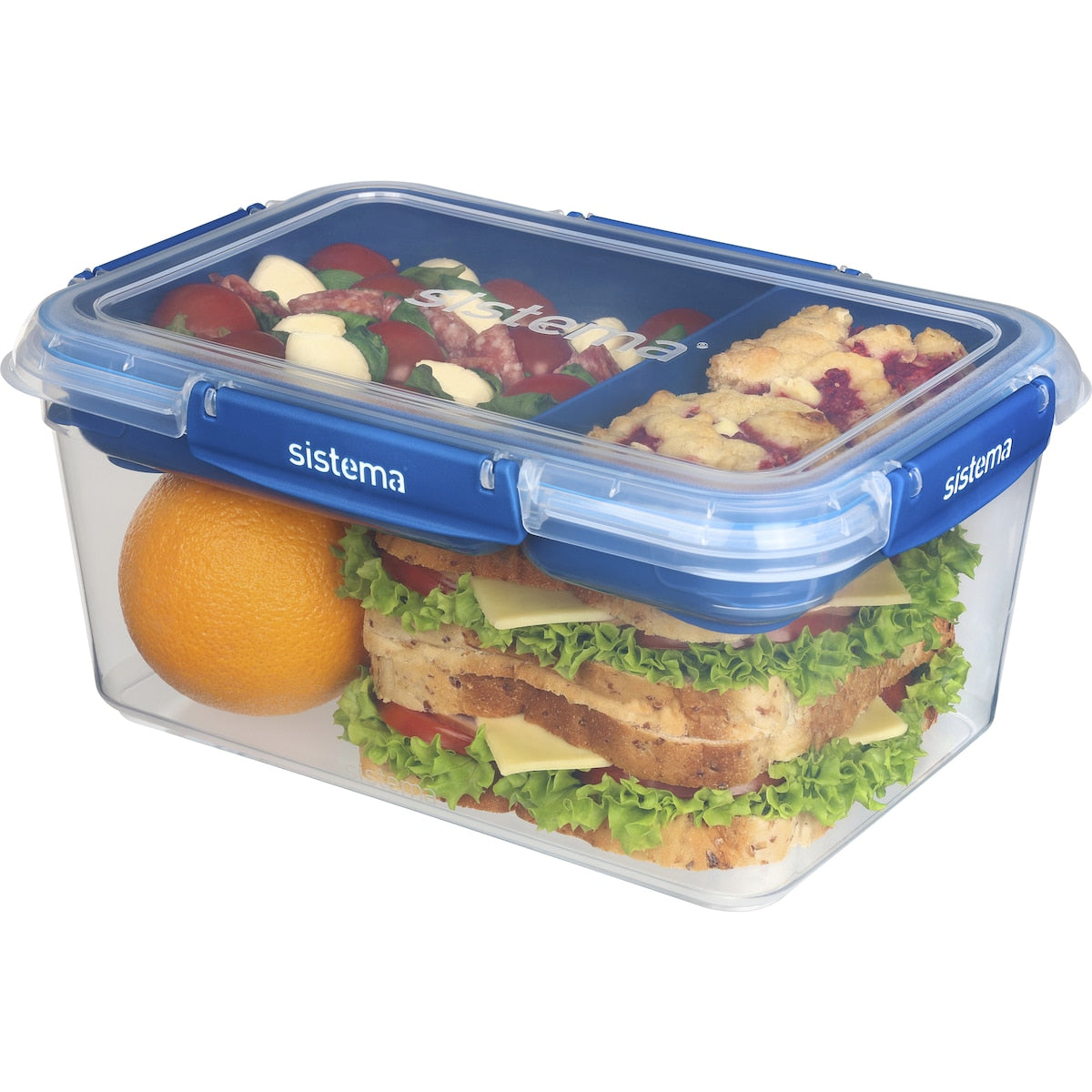 Sistema To Go Rectangle Stax Food Container Assorted 2.2l Each