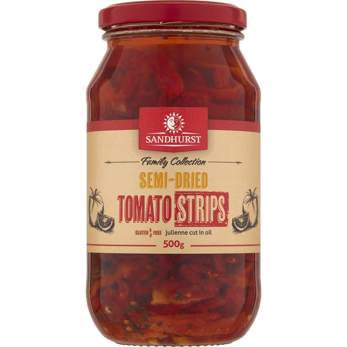 Sandhurst Semi-dried Tomato Strips In Oil 500g