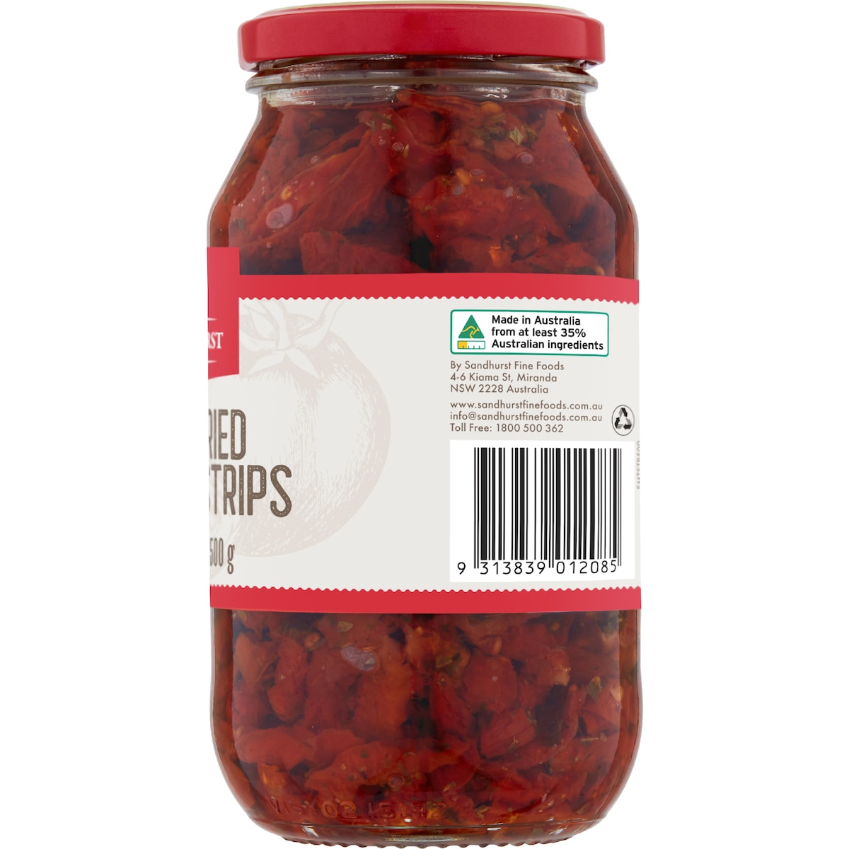 Sandhurst Semi-dried Tomato Strips In Oil 500g