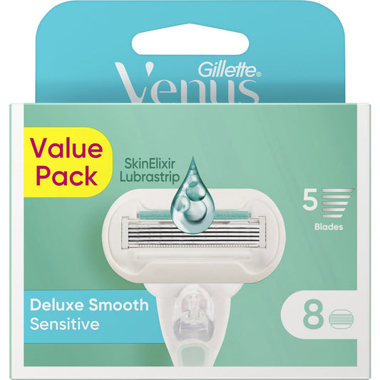 Gillette Venus Deluxe Smooth Sensitive Blades 8 pack
