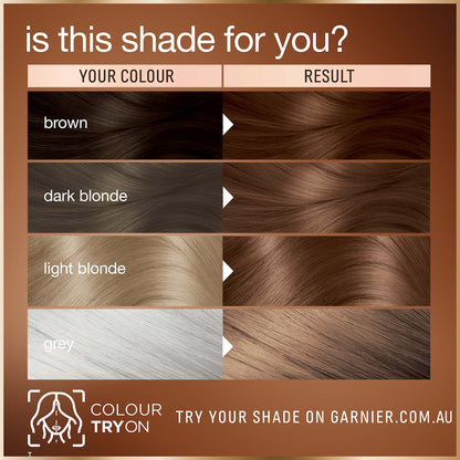 Garnier Good Permanent Hair Colour 6.0 Mochaccino Brown Each