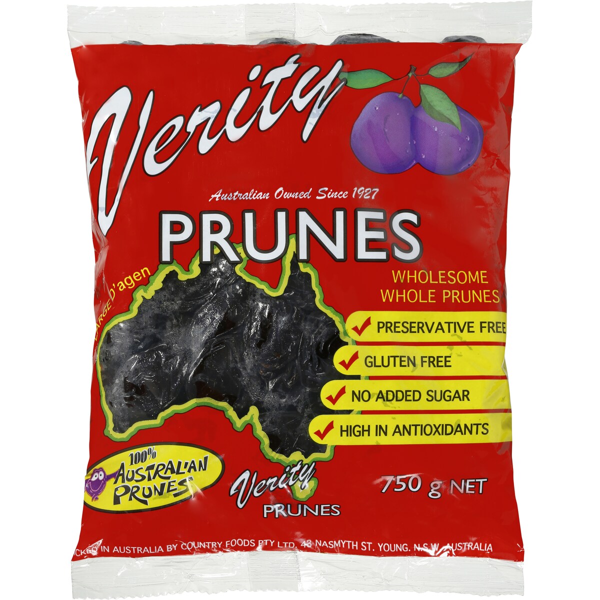 Verity Prunes Large 750g