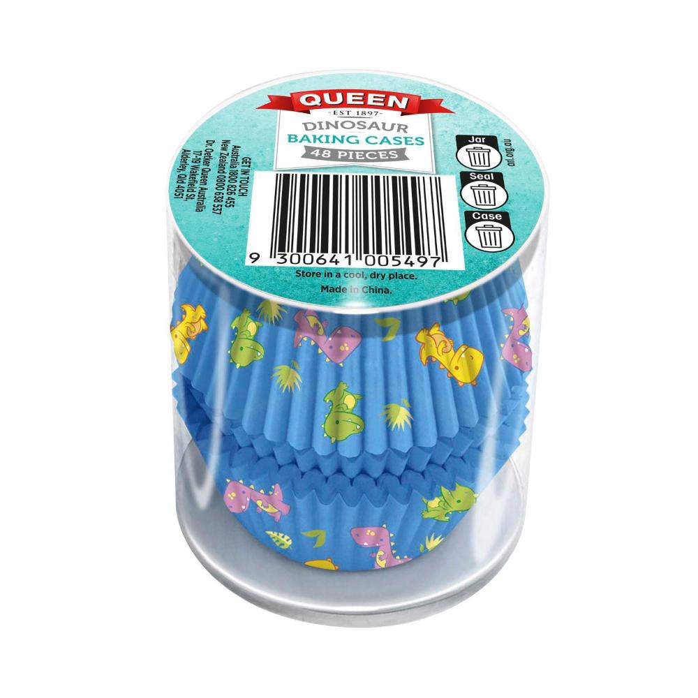 Queen Dinosaur Cupcake Cases - 48 Pack
