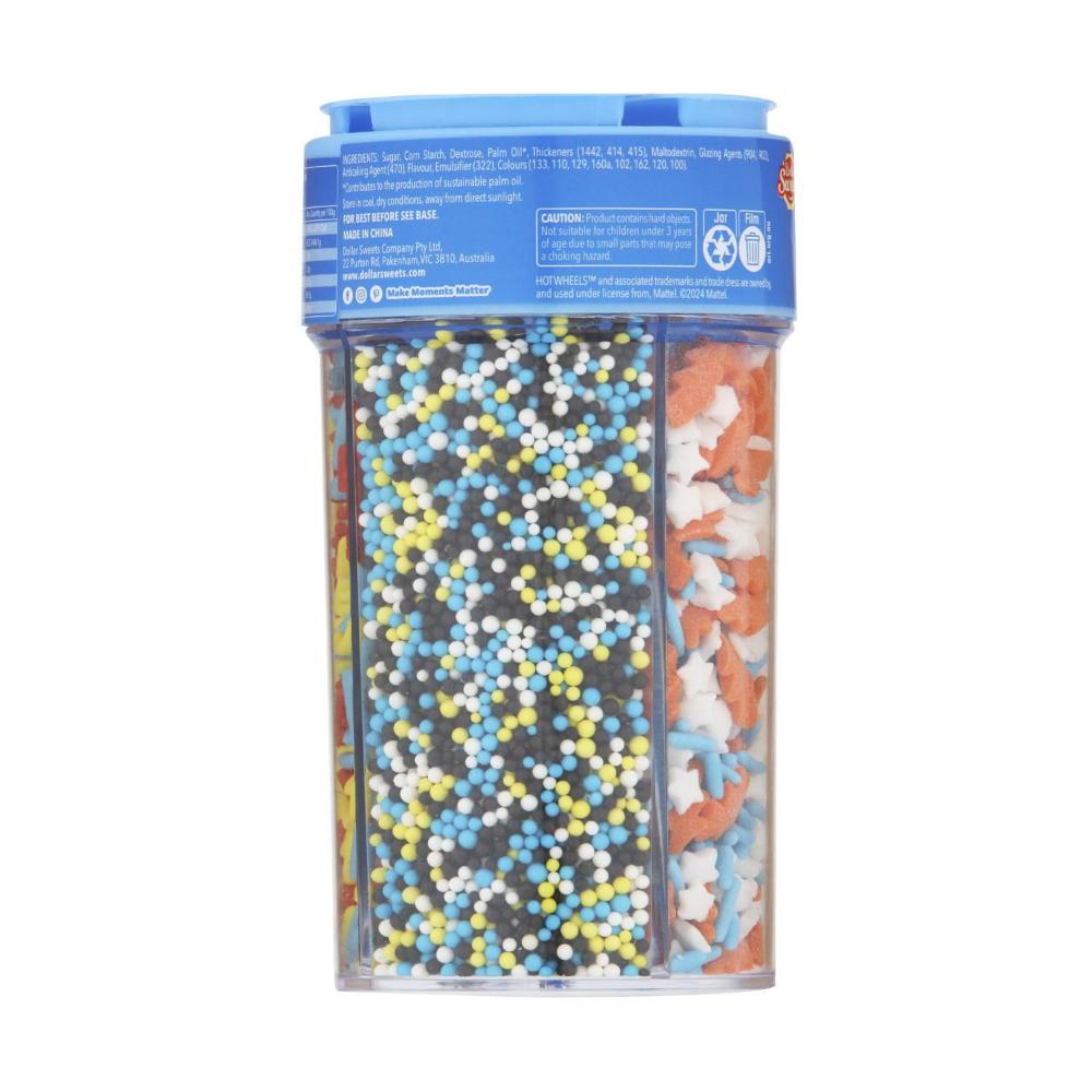Dollar Sweets Hot Wheels 4 Comp Sprinkles - 143g
