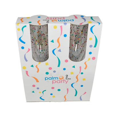Palm Alfresco Flute Sparkle Party - 2 Pack