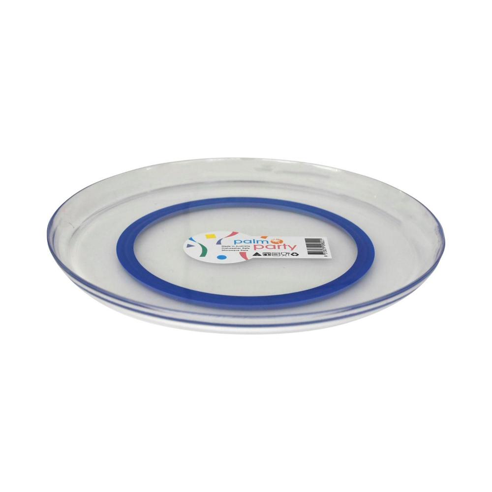 Palm Party Clear Large Plate - 1 Each