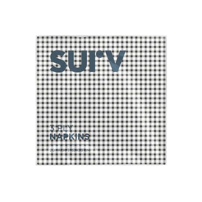 Surv 3 Ply Patterned Serviette - 20 Pack