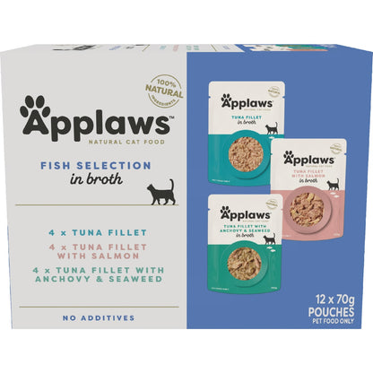 Applaws Fish Selection In Broth Cat Food 70g X 12 Pack