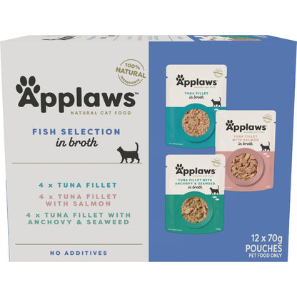 Applaws Fish Selection In Broth Cat Food 70g X 12 Pack