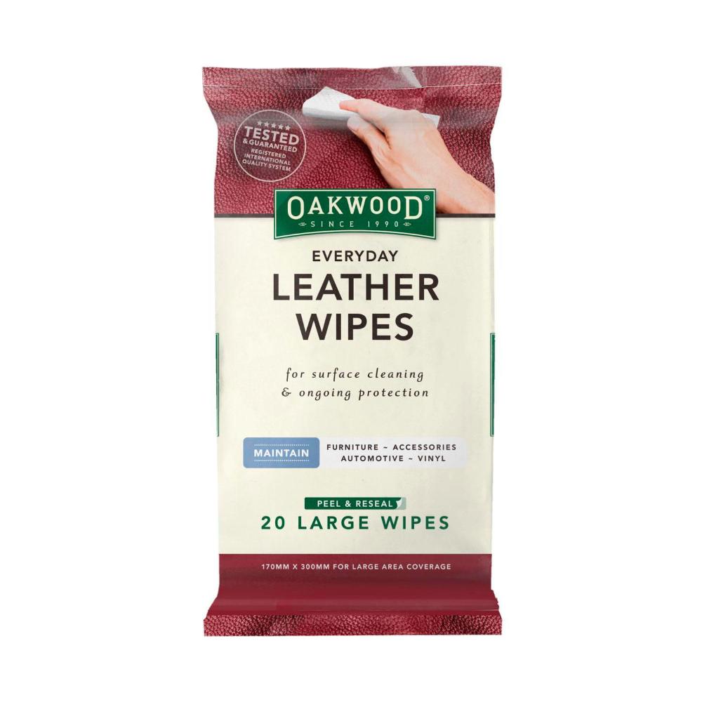 Oakwood Household Leather Wipes - 20 pack Each