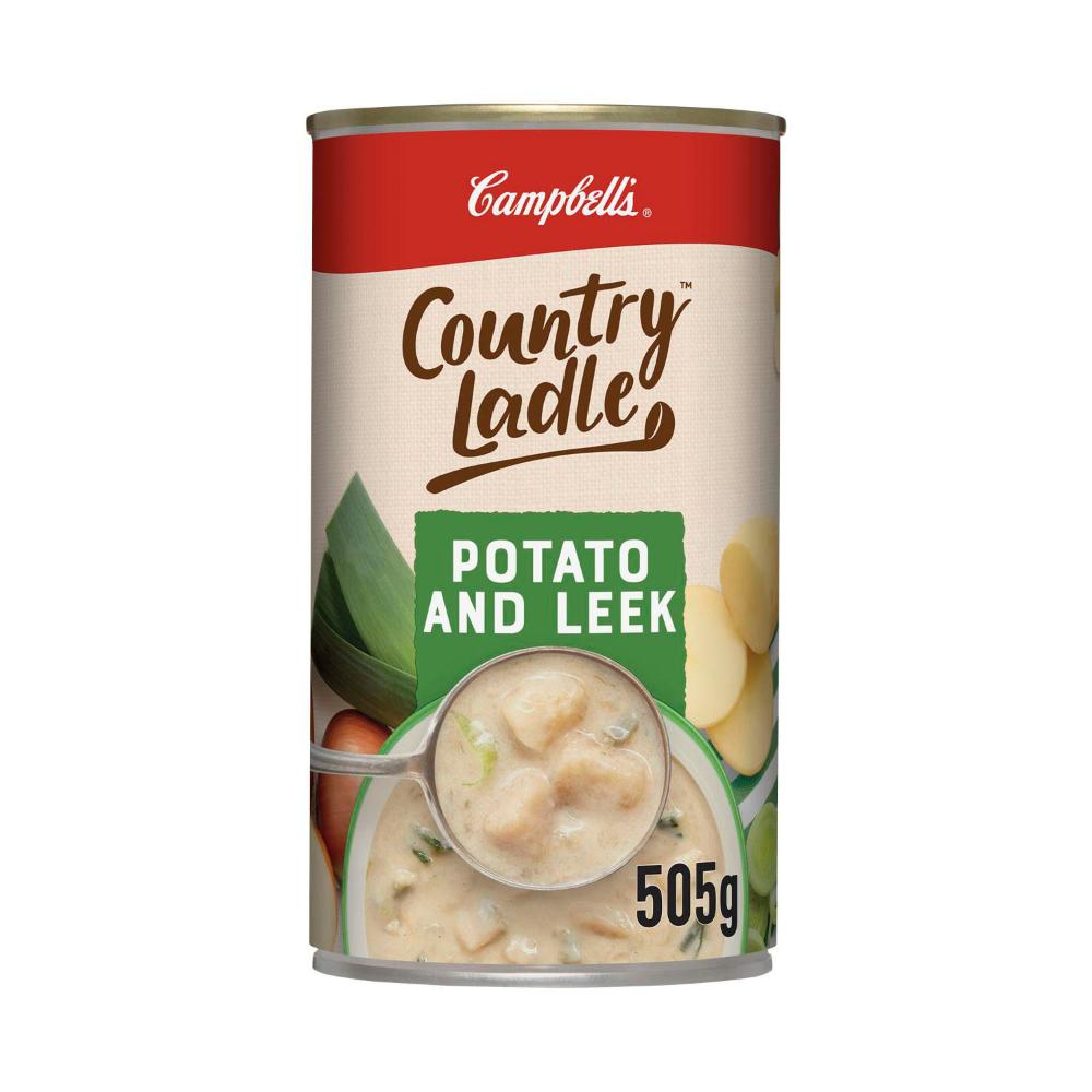 Campbell's Country Ladle Soup Can Potato & Leek - 505g