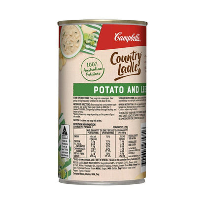 Campbell's Country Ladle Soup Can Potato & Leek - 505g