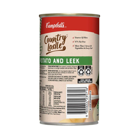 Campbell's Country Ladle Soup Can Potato & Leek - 505g