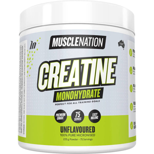 Muscle Nation Creatine Monohydrate Unflavoured 225g