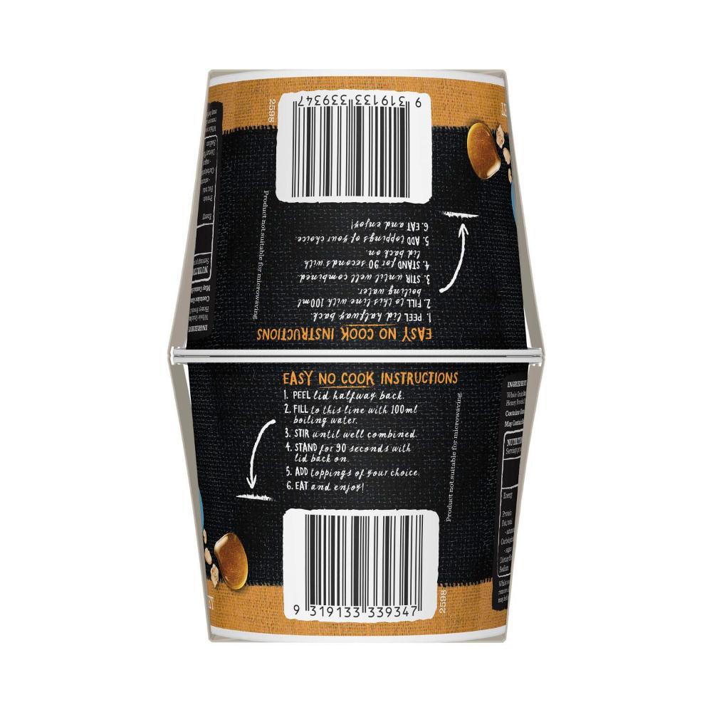 Carman's Oat Cups Protein Porridge Creamy Honey 2 Pack - 100g