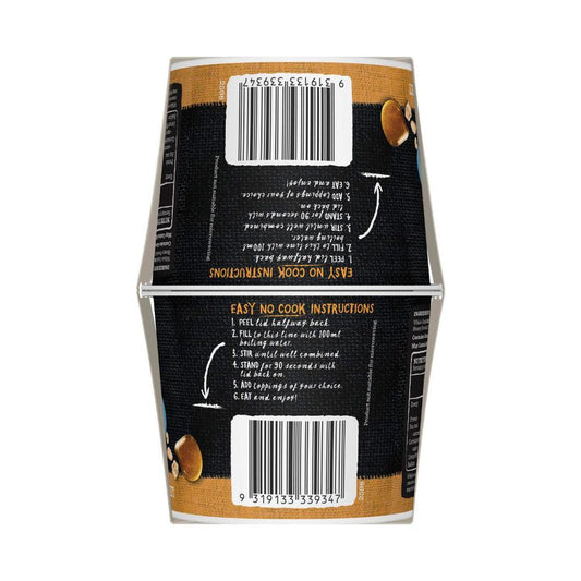 Carman's Oat Cups Protein Porridge Creamy Honey 2 Pack - 100g