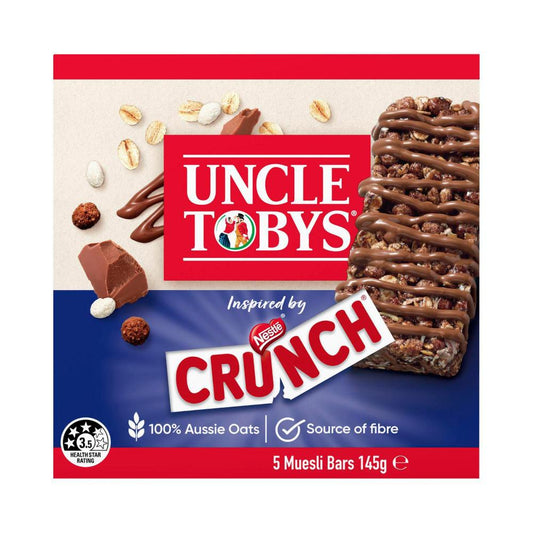 Une Tobys Snacks Crunch Snack Bars - 145g