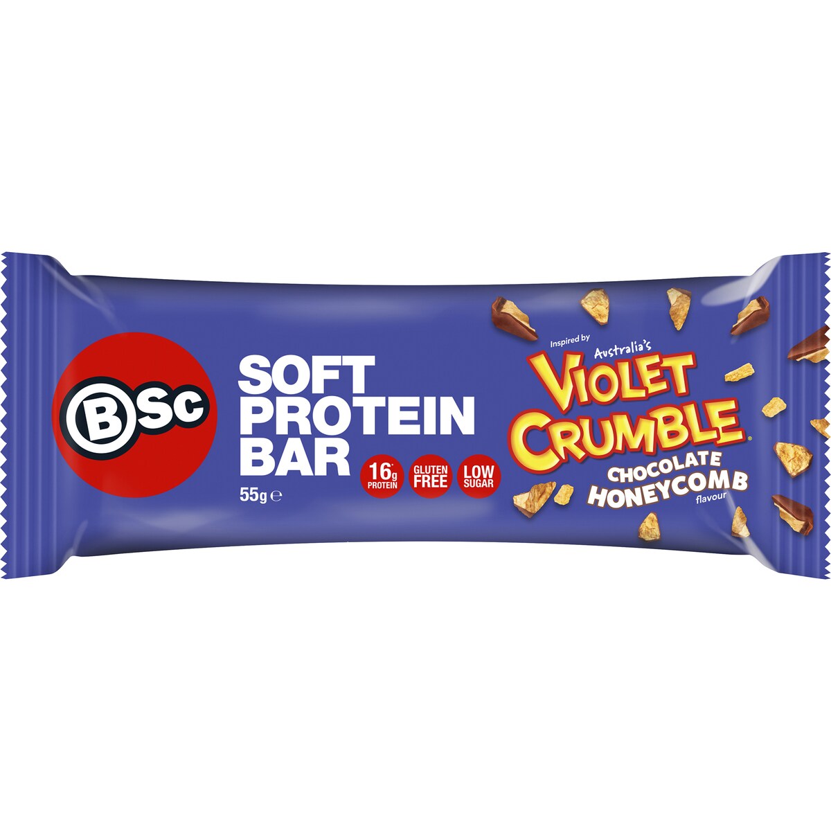 Bsc Soft Protein Bar Chocolate Honeycomb Flavour 55g