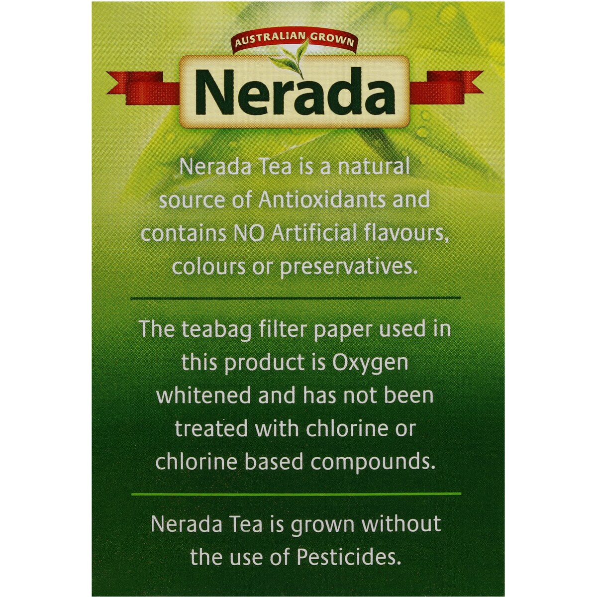 Nerada Tea Bags 50 Pack 100g
