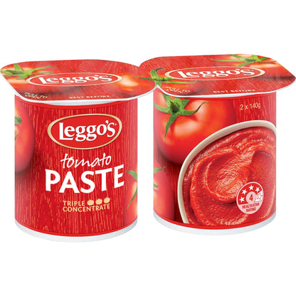 Leggos Tomato Paste Triple Concentrate Tub 140g X 2 Pack