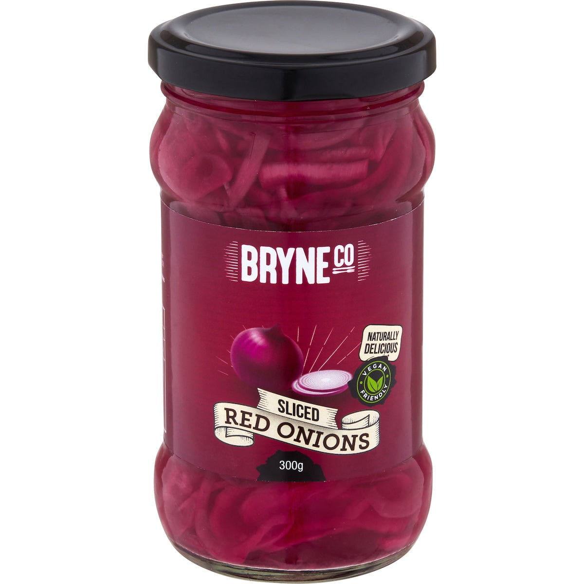 Bryne Co Sliced Red Onions 300g