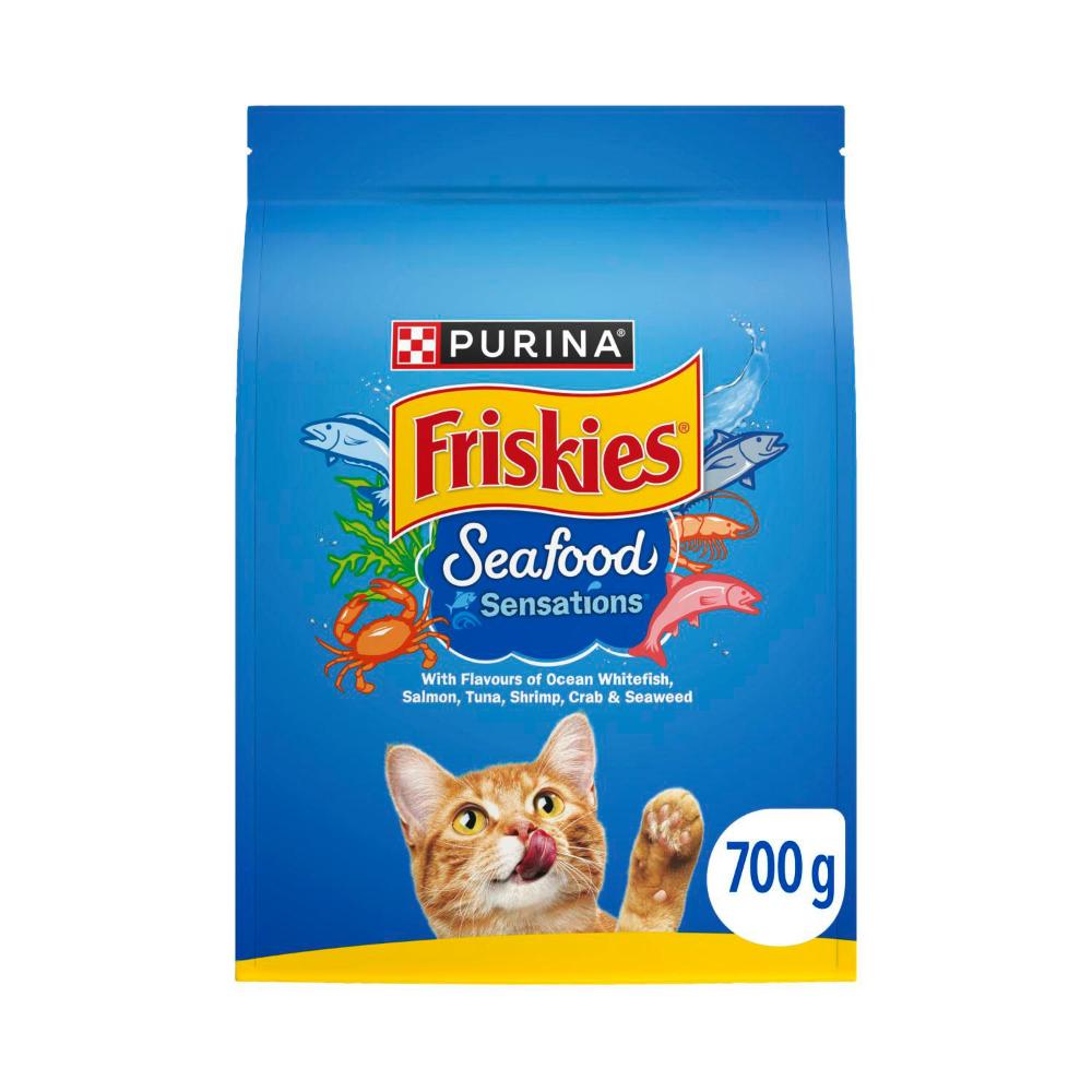 Friskies Seafood Sensations Dry Cat Food - 700g