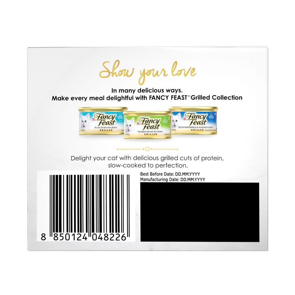 Fancy Feast Grilled Seafood Collection Variety Pack Cat Food 18x85g - 18 Pack