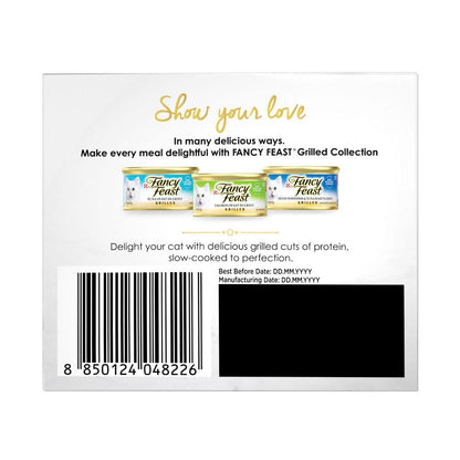 Fancy Feast Grilled Seafood Collection Variety Pack Cat Food 18x85g - 18 Pack