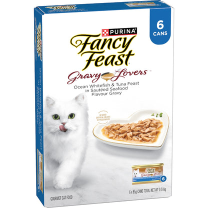 Fancy Feast Gravy Lovers Fish & Tuna Wet Cat Food 85g X 6 Pack