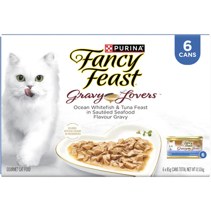 Fancy Feast Gravy Lovers Fish & Tuna Wet Cat Food 85g X 6 Pack